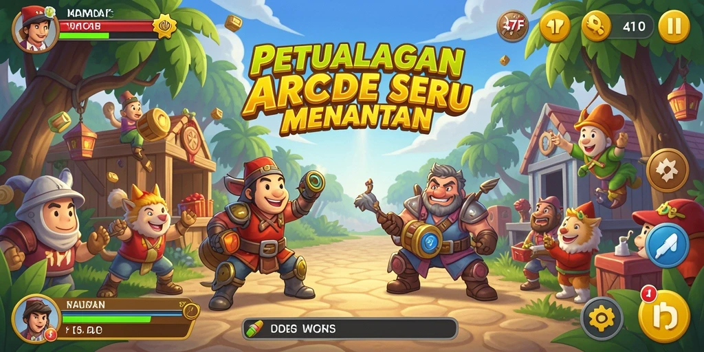 Screenshot utama 47F menunjukkan gameplay seru dan menantang.