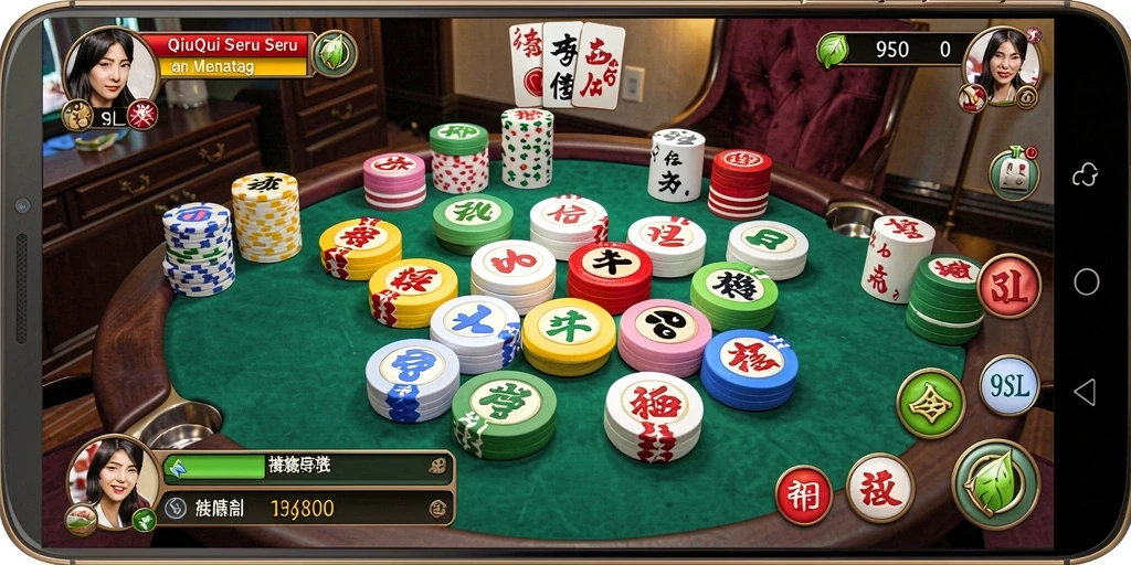 Tampilan gameplay seru dalam permainan QiuQiu 9SL.