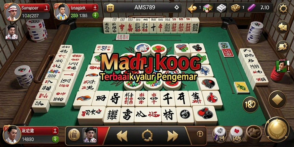 Tampilan gameplay seru Mahjong di AMS789 dengan grafis memukau.