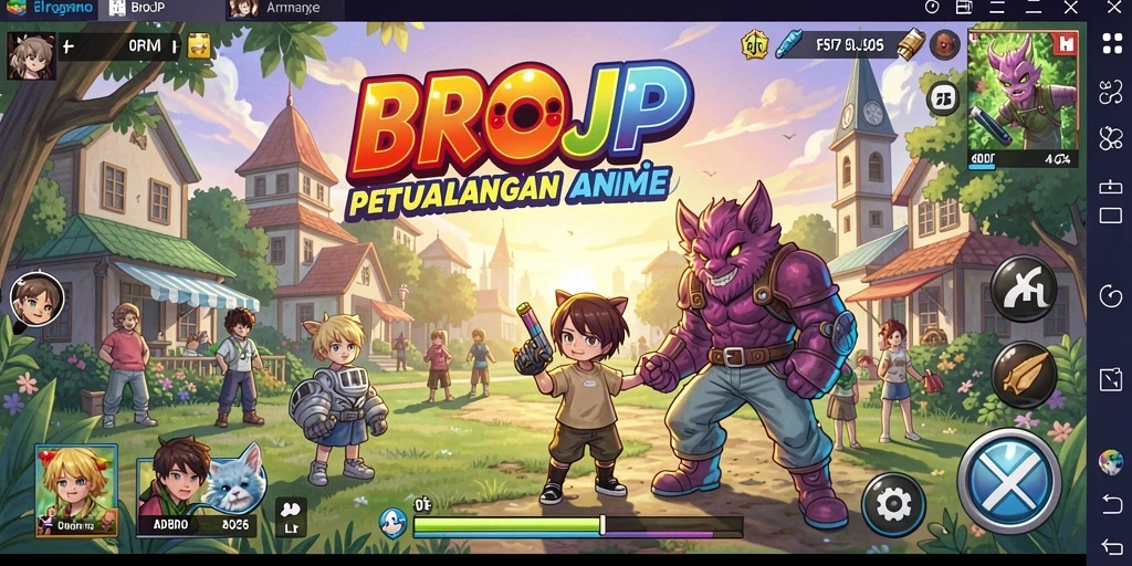 Gameplay seru dan menarik dari BROJP yang penuh aksi anime.