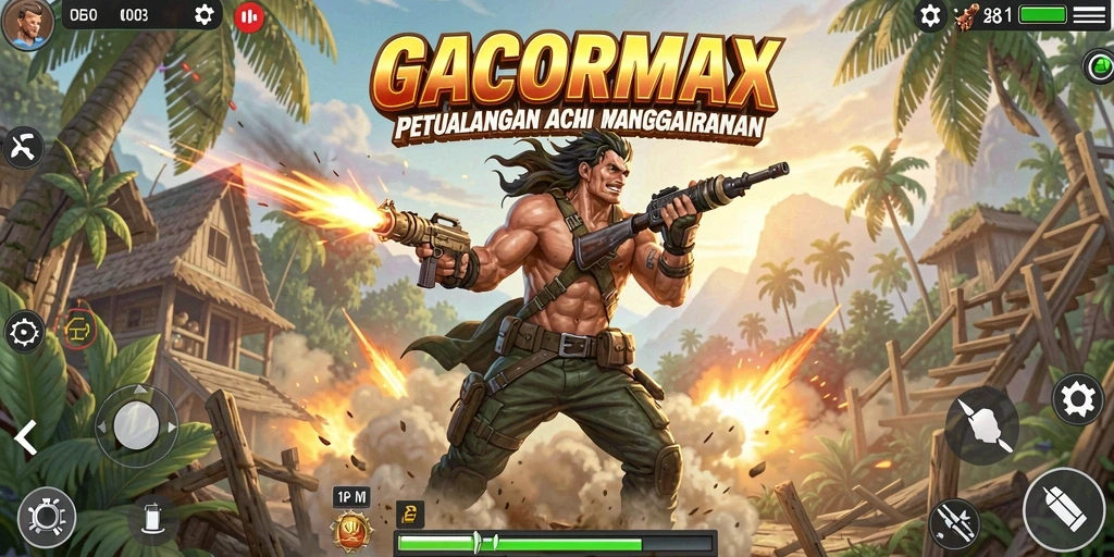 Tampilan gameplay GACORMAX yang mendebarkan dengan aksi seru.