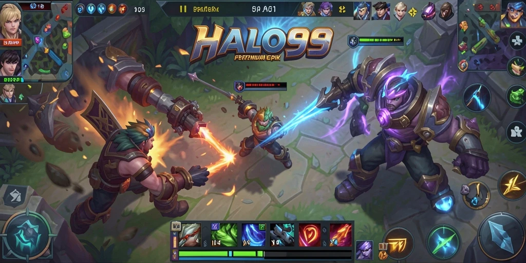 Tampilan gameplay epik dari HALO99 yang memukau dan menegangkan.