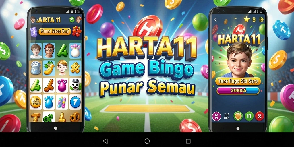 Tampilan gameplay seru HARTA11 dengan desain grafis menarik.