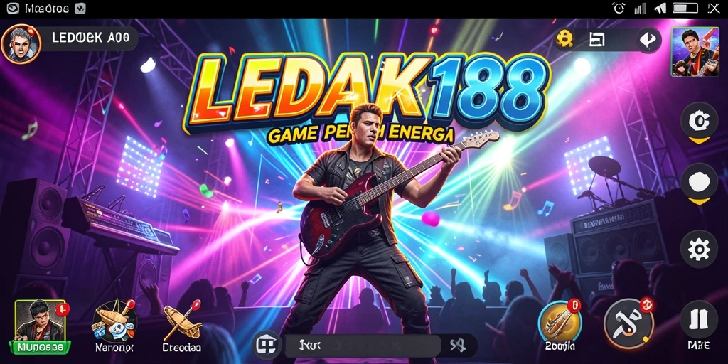 Tampilan gameplay LEDAK188 yang penuh warna dan dinamis.