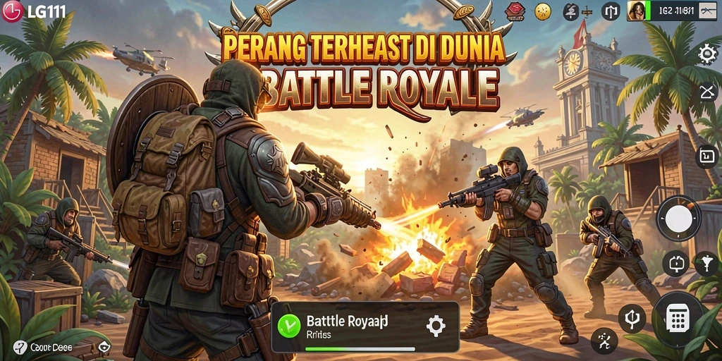 Gameplay seru LG111 di medan tempur Battle Royale.