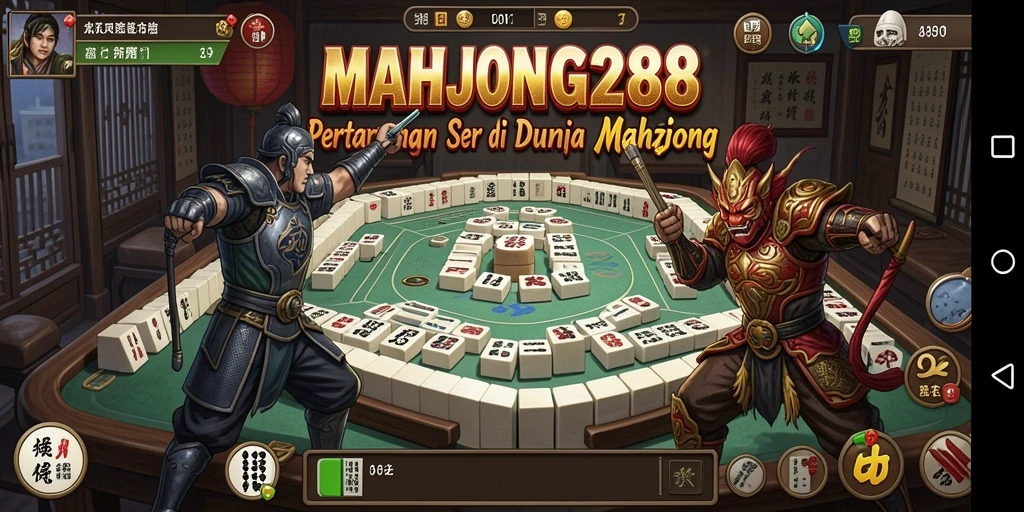 Gameplay seru MAHJONG288 dalam arena pertarungan.