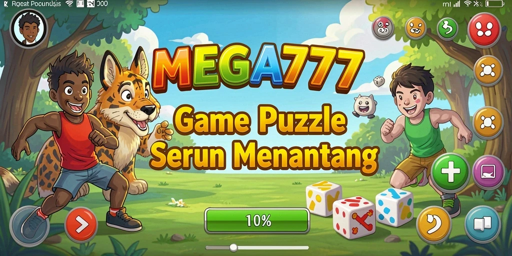 Gameplay seru MEGA777 dengan tantangan puzzle menarik.