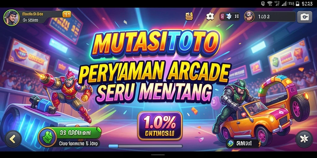 Screenshot gameplay seru dari MUTASITOTO yang menunjukkan aksi Arcade.