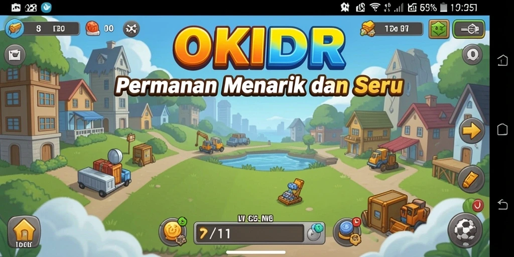 Tampilan gameplay <strong>OKIDR</strong> yang menarik dan interaktif.