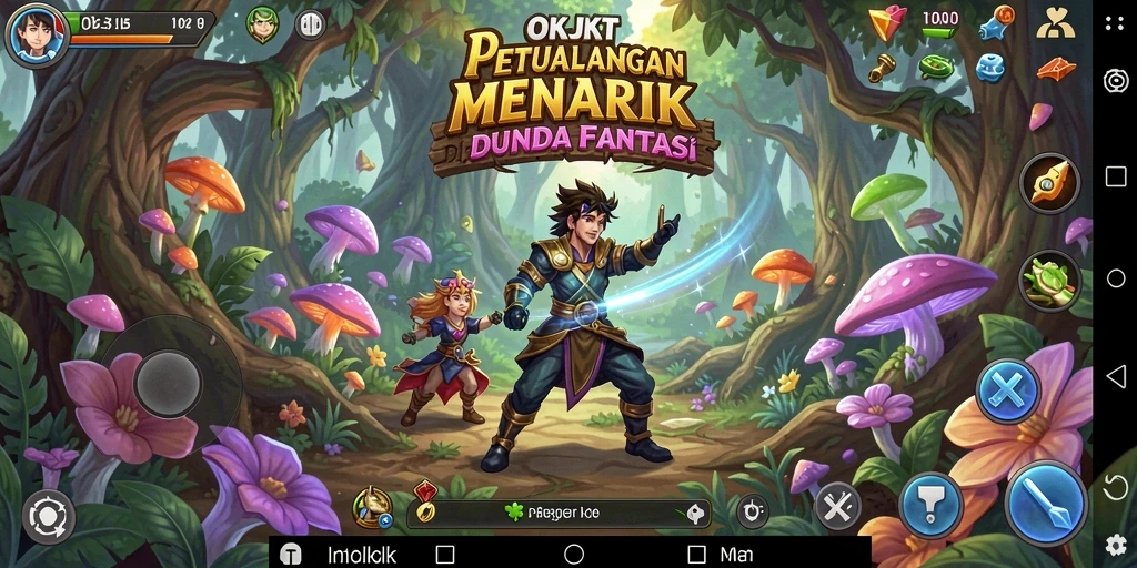 Tampilan gameplay seru penuh aksi dan petualangan menarik.