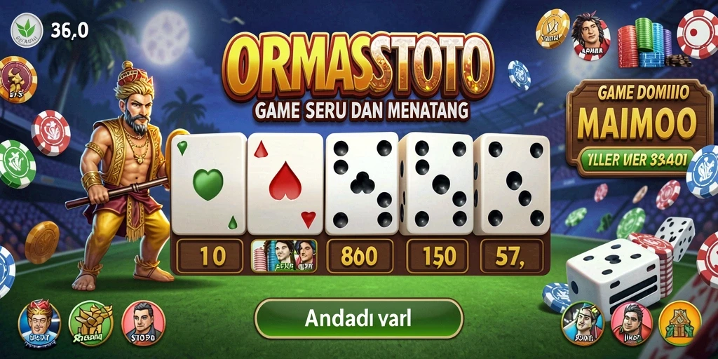 Tampilan seru gameplay domino dari ORMASSTOTO.