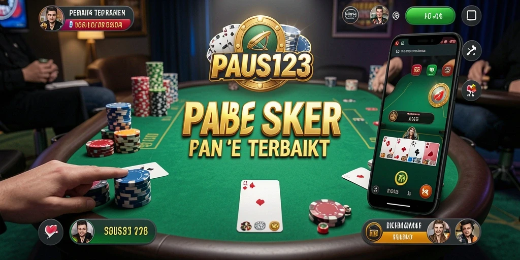 Screenshot PAUS123 menampilkan pemain yang terlibat dalam permainan Poker.