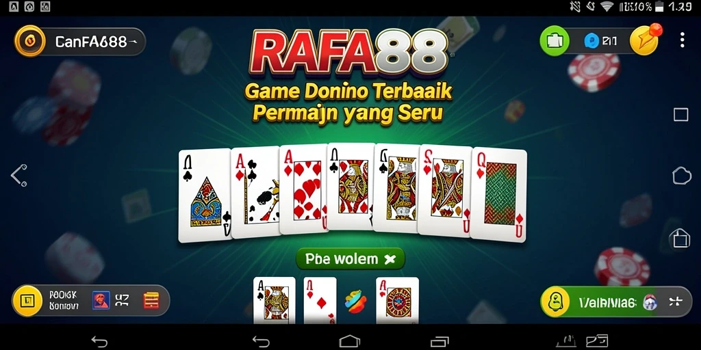 Tampilan menarik dari game Domino RAFA88 yang penuh aksi.