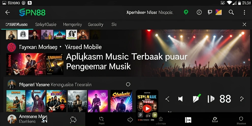 Tangkapan layar SPN88 menampilkan pengguna yang memainkan lagu favorit mereka.