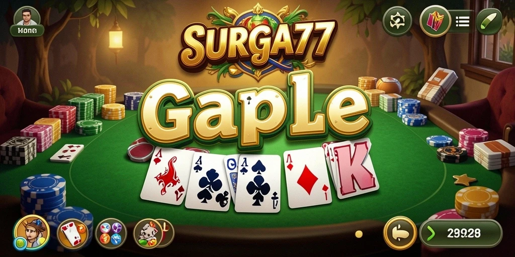 Gameplay seru SURGA77 yang mempertemukan para penggemar Gaple.