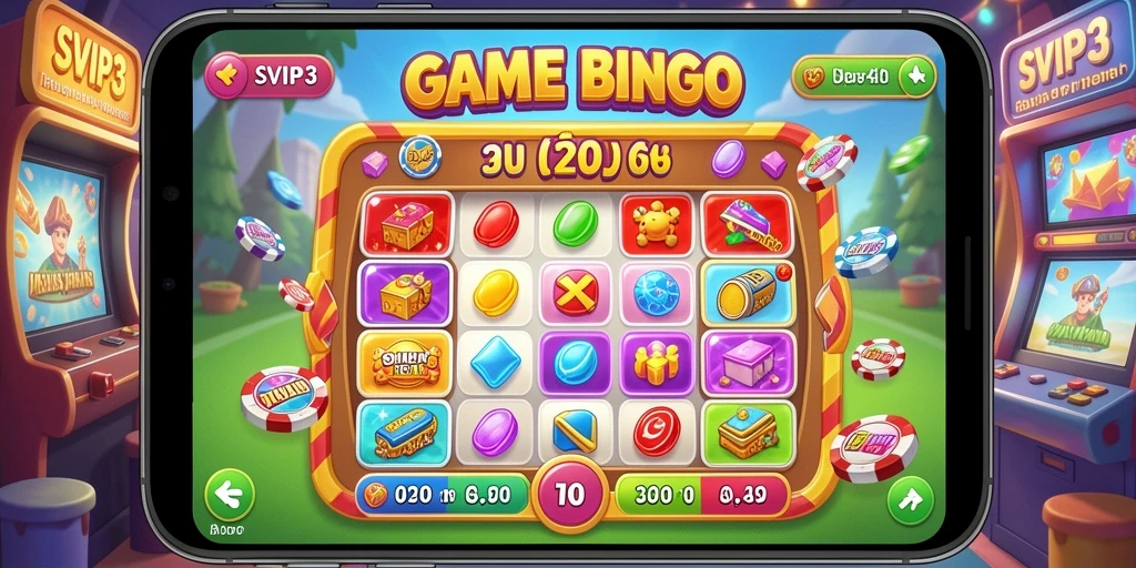 Tampilan gameplay Bingo yang seru dan interaktif di SVIP3.