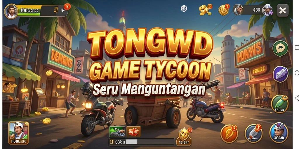 Screenshot TONGWD menampilkan gameplay seru dengan strategi Tycoon.
