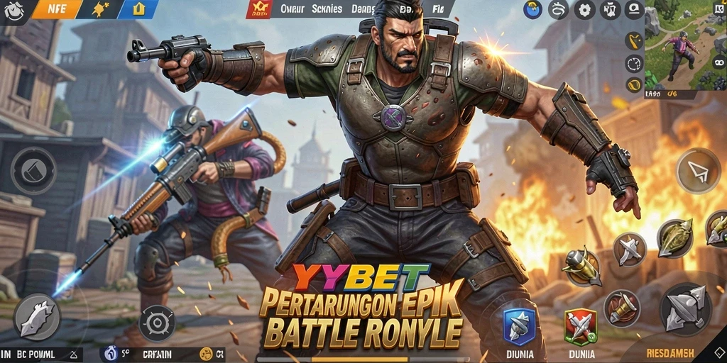 Tampilan gameplay <strong>YYBET</strong> yang intens dan mendebarkan di medan perang.